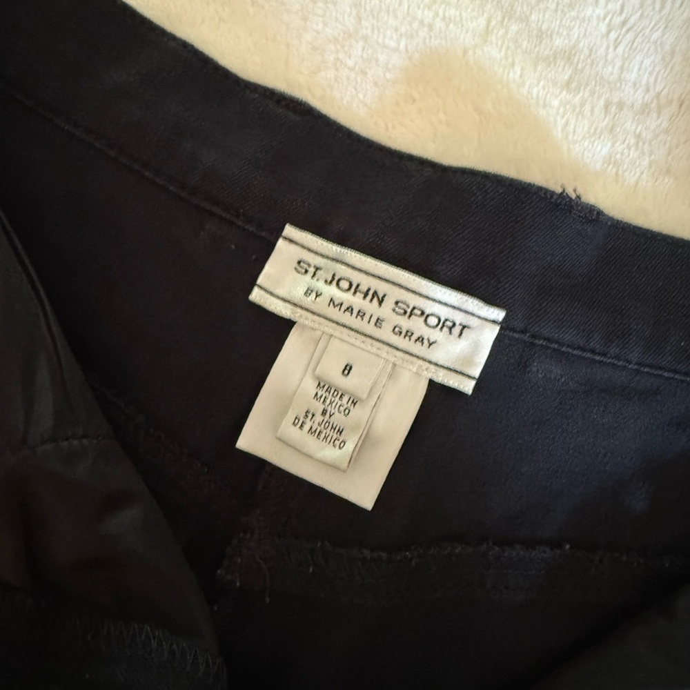 St. John Sport Black denim slacks